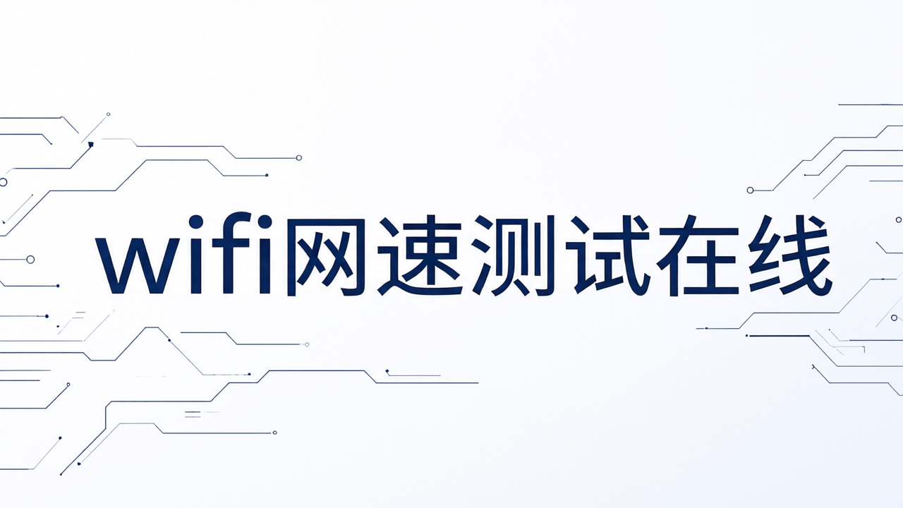 wifi网速测试在线